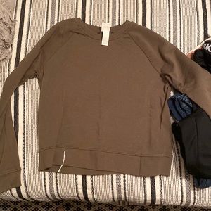 olive green pullover size small